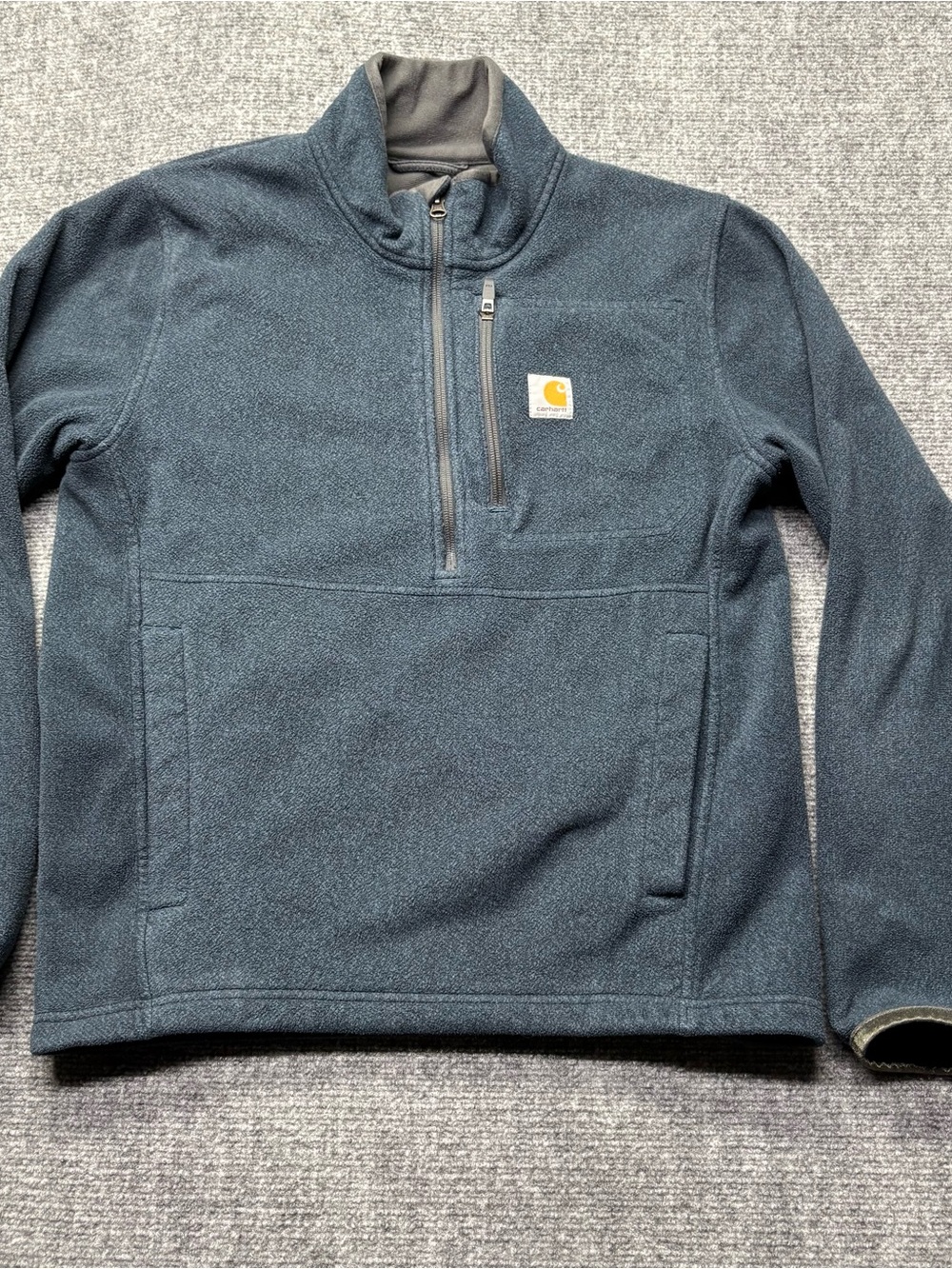 Carhartt Dalton Half Zip Fleece Pullover Mens S Blue 103831-981